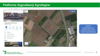 Poprawne udostępnianie lokalizacji dla Platformy Sygnalizacji Agrofagów 6